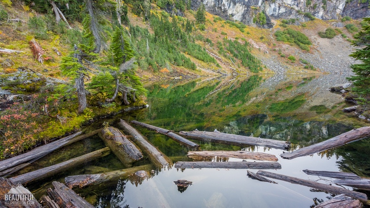 Photo of the Blue Lake Trail, North Cascades Region, Mt. Baker Area, taken in September