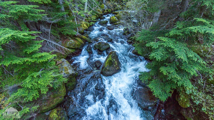 Photo from the Colchuck Lake Trail, Central Cascades Region, Leavenworth Area