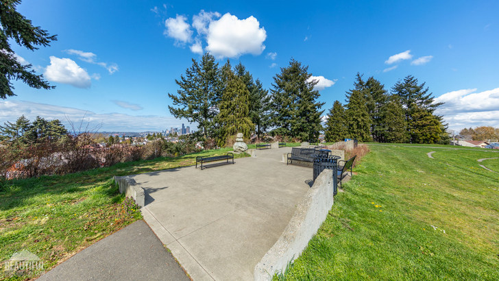 Photo taken from Jefferson Park, Beacon Hill, in South Seattle, Washington